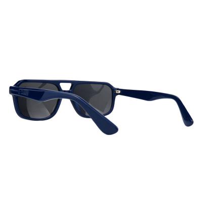 A10776(1) Men's UV400 Protection navy blue Acetate Full Rim Aviator Modern Sunglasses Eyewear