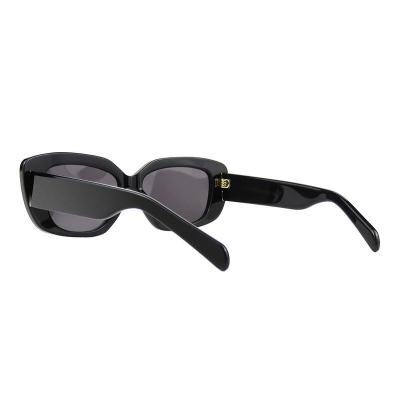 A10768(1) Women's Spring Hinge black Acetate Full Rim Cat Eye Modern Sunglasses Eyewear