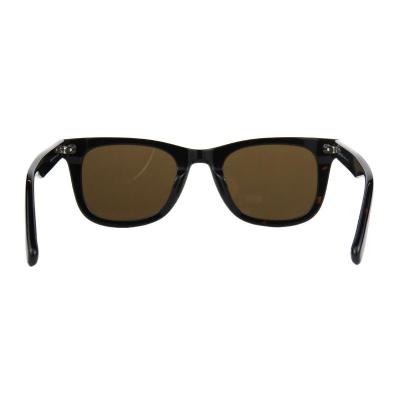 A10774(1) Unisex Spring Hinge black Acetate Full Rim Wayfarer Vintage Sunglasses Eyewear