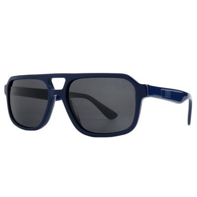 A10776(1) Men's UV400 Protection navy blue Acetate Full Rim Aviator Modern Sunglasses Eyewear