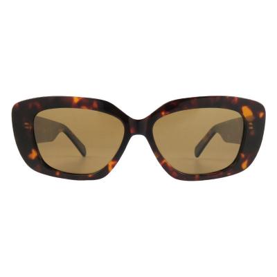 A10768(2) Women's Hand Polished black Acetate Full Rim Cat Eye Modern Sunglasses Eyewear