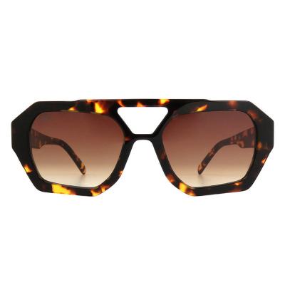 A10761(3) Unisex Durable tortoise Acetate Full Rim Geometric Modern Sunglasses Eyewear