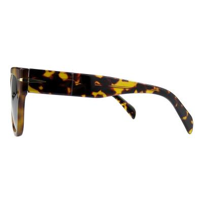 A10759(1) Unisex Scratch Resistant tortoise Acetate Full Rim Wayfarer Modern Sunglasses Eyewear
