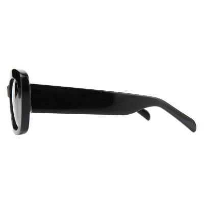 A10768(1) Women's Spring Hinge black Acetate Full Rim Cat Eye Modern Sunglasses Eyewear