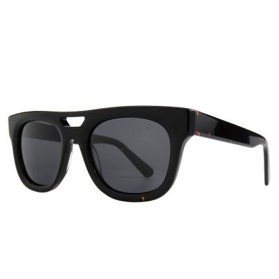 A10777(1) Unisex Scratch Resistant black Acetate Full Rim Wayfarer Modern Sunglasses Eyewear