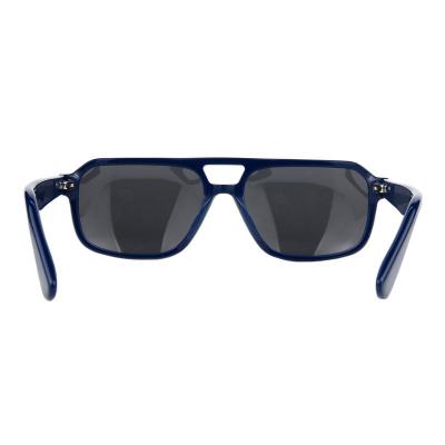 A10776(1) Men's UV400 Protection navy blue Acetate Full Rim Aviator Modern Sunglasses Eyewear