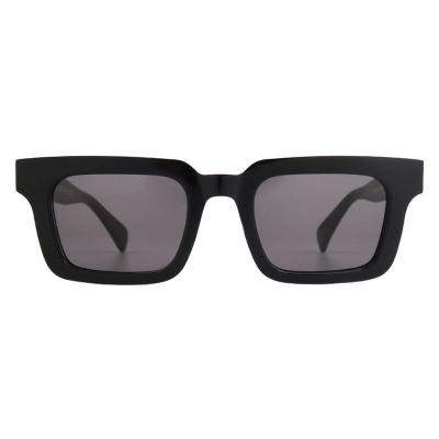 A10792(1) Unisex UV400 Protection black Acetate Full Rim Square Modern Sunglasses Eyewear