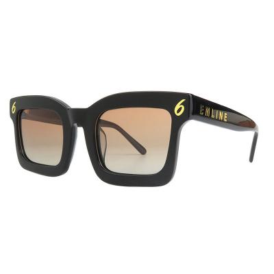 A10779(1) Unisex UV400 Protection black Acetate Full Rim Square Modern Sunglasses Eyewear