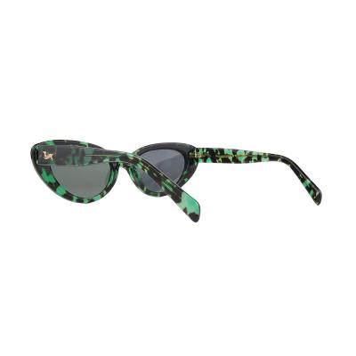 A10762-1(1) Women's Spring Hinge black Acetate Full Rim Cat Eye Vintage Sunglasses Eyewear