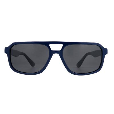 A10776(1) Men's UV400 Protection navy blue Acetate Full Rim Aviator Modern Sunglasses Eyewear