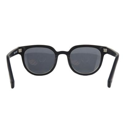 A10770(2) Unisex Lightweight black Acetate Full Rim Round Modern Sunglasses Eyewear