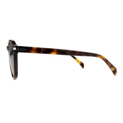 A10758(3) Unisex Hand Polished tortoise Acetate Full Rim Round Vintage Sunglasses Eyewear