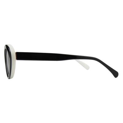 A10769(2) Women's Hand Polished black Acetate Full Rim Cat Eye Vintage Sunglasses Eyewear