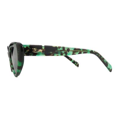 A10762-1(1) Women's Spring Hinge black Acetate Full Rim Cat Eye Vintage Sunglasses Eyewear