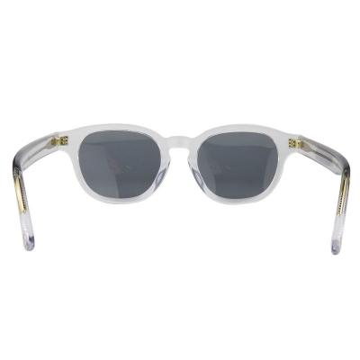A10770(4) Unisex Scratch Resistant black Acetate Full Rim Round Modern Sunglasses Eyewear