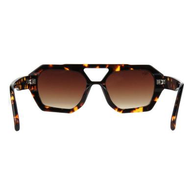 A10761(3) Unisex Durable tortoise Acetate Full Rim Geometric Modern Sunglasses Eyewear