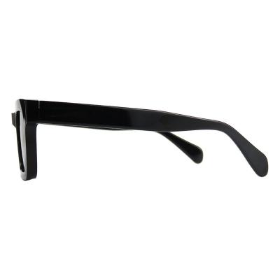 A10792(1) Unisex UV400 Protection black Acetate Full Rim Square Modern Sunglasses Eyewear