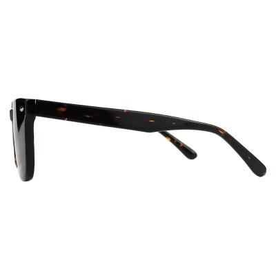 A10774(1) Unisex Spring Hinge black Acetate Full Rim Wayfarer Vintage Sunglasses Eyewear