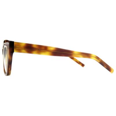 A10771-1(1) Women's UV400 Protection tortoise Acetate Full Rim Cat Eye Modern Sunglasses Eyewear