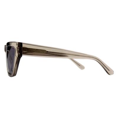 A10808(3) Unisex UV400 Protection crystal amber Acetate Full Rim Geometric Modern Sunglasses Eyewear