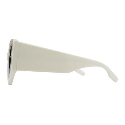 A10801(1) Women's Hand Polished ivory Acetate Full Rim Butterfly Modern Sunglasses Eyewear