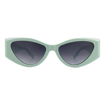 A10800(1) Women's UV400 Protection mint green Acetate Full Rim Cat Eye Modern Sunglasses Eyewear
