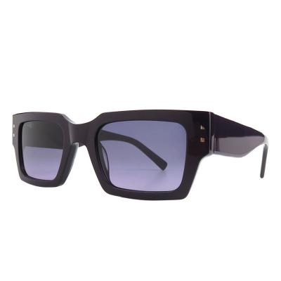 A10812(3) Unisex Polarized tortoise Acetate Full Rim Square Modern Sunglasses Eyewear