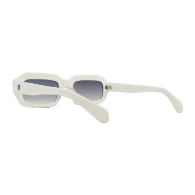 A10799(1) Unisex Premium Quality off-white Acetate Full Rim Geometric Modern Sunglasses Eyewear
