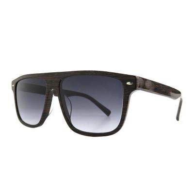 A10798(1) Unisex Polarized dark wood grain Acetate Full Rim Square Modern Sunglasses Eyewear