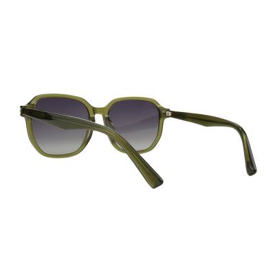 A10797(1) Unisex UV400 Protection olive green Acetate Full Rim Square Modern Sunglasses Eyewear
