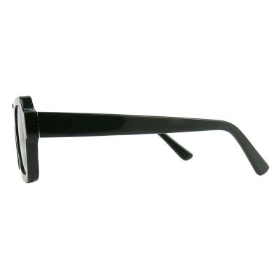 A10803(2) Unisex Polarized black Acetate Full Rim Square Modern Sunglasses Eyewear