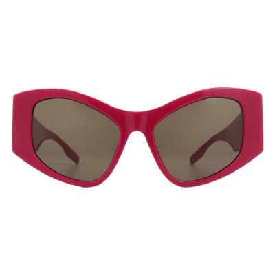 A10801(3) Women's Premium Quality ivory Acetate Full Rim Butterfly Modern Sunglasses Eyewear