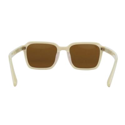 A10796(3) Unisex Premium Quality beige Acetate Full Rim Square Modern Sunglasses Eyewear