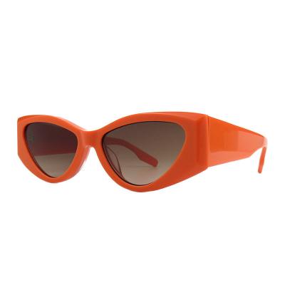 A10800(2) Women's Durable mint green Acetate Full Rim Cat Eye Modern Sunglasses Eyewear