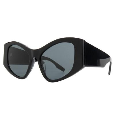 A10801(5) Women's Hand Polished ivory Acetate Full Rim Butterfly Modern Sunglasses Eyewear