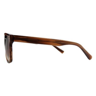 A10798(2) Unisex Polarized dark wood grain Acetate Full Rim Square Modern Sunglasses Eyewear