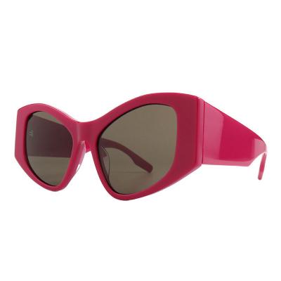 A10801(3) Women's Premium Quality ivory Acetate Full Rim Butterfly Modern Sunglasses Eyewear