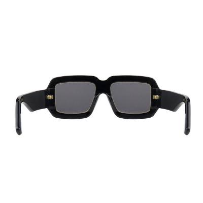 A10806(1) Women's Polarized black with gold trim Acetate Full Rim Square Luxury Sunglasses Eyewear