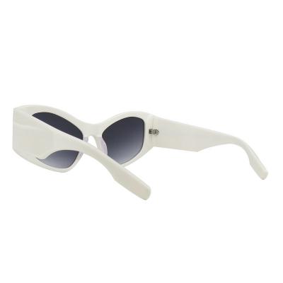 A10801(1) Women's Hand Polished ivory Acetate Full Rim Butterfly Modern Sunglasses Eyewear