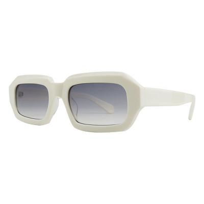 A10799(1) Unisex Premium Quality off-white Acetate Full Rim Geometric Modern Sunglasses Eyewear