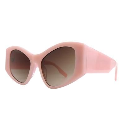 A10801(2) Women's UV400 Protection ivory Acetate Full Rim Butterfly Modern Sunglasses Eyewear