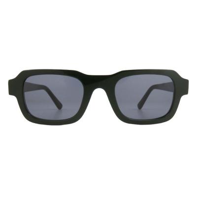 A10803(2) Unisex Polarized black Acetate Full Rim Square Modern Sunglasses Eyewear
