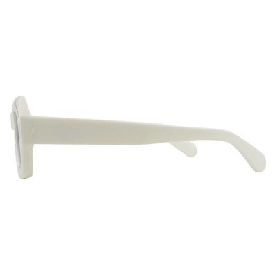 A10799(1) Unisex Premium Quality off-white Acetate Full Rim Geometric Modern Sunglasses Eyewear