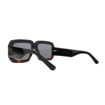 A10806(2) Women's Premium Quality black with gold trim Acetate Full Rim Square Luxury Sunglasses Eyewear