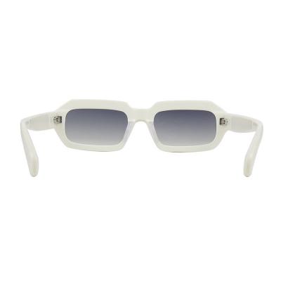 A10799(1) Unisex Premium Quality off-white Acetate Full Rim Geometric Modern Sunglasses Eyewear