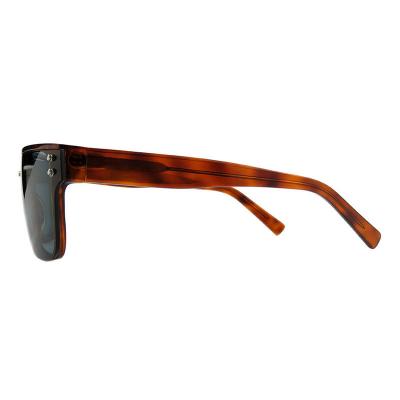 A10809(1) Unisex Spring Hinge tortoise Acetate Full Rim Shield Modern Sunglasses Eyewear