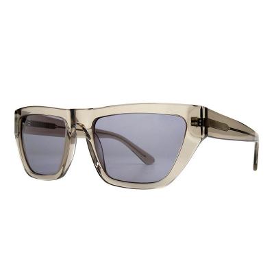 A10808(3) Unisex UV400 Protection crystal amber Acetate Full Rim Geometric Modern Sunglasses Eyewear