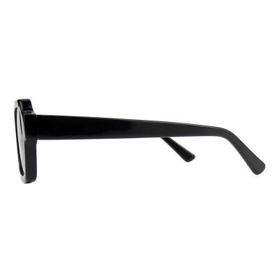 A10803(1) Unisex Hand Polished black Acetate Full Rim Square Modern Sunglasses Eyewear
