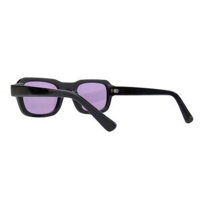 A10803(1) Unisex Hand Polished black Acetate Full Rim Square Modern Sunglasses Eyewear