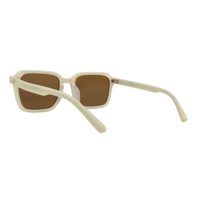 A10796(3) Unisex Premium Quality beige Acetate Full Rim Square Modern Sunglasses Eyewear
